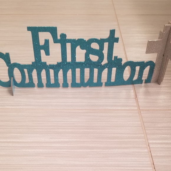 Boys HOLY COMMUNION decorations SET OF TWO - Picture 2 of 4